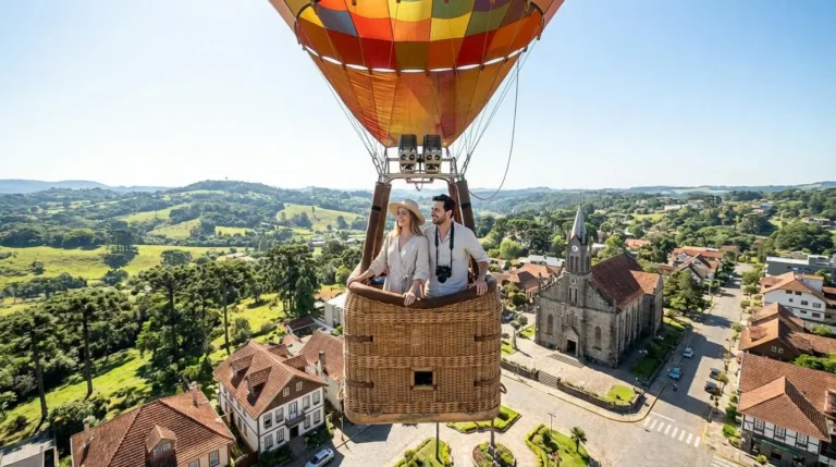 Os 3 melhores passeios de balão em Gramado